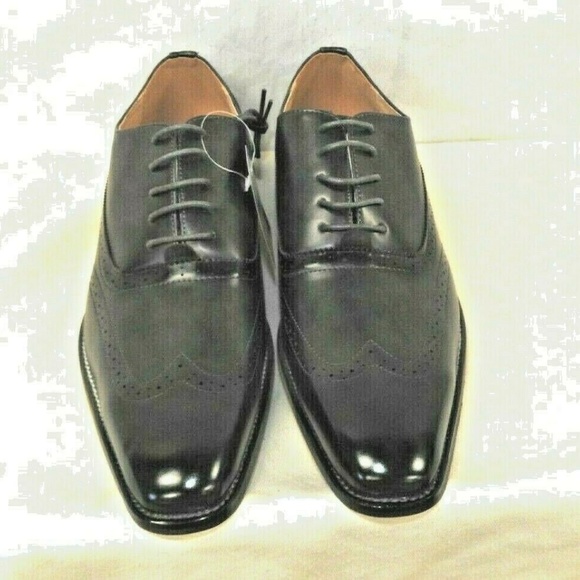 Gino Vitale Other - Men's Wing Tip Lace Up Dress Shoes - Gray-Size